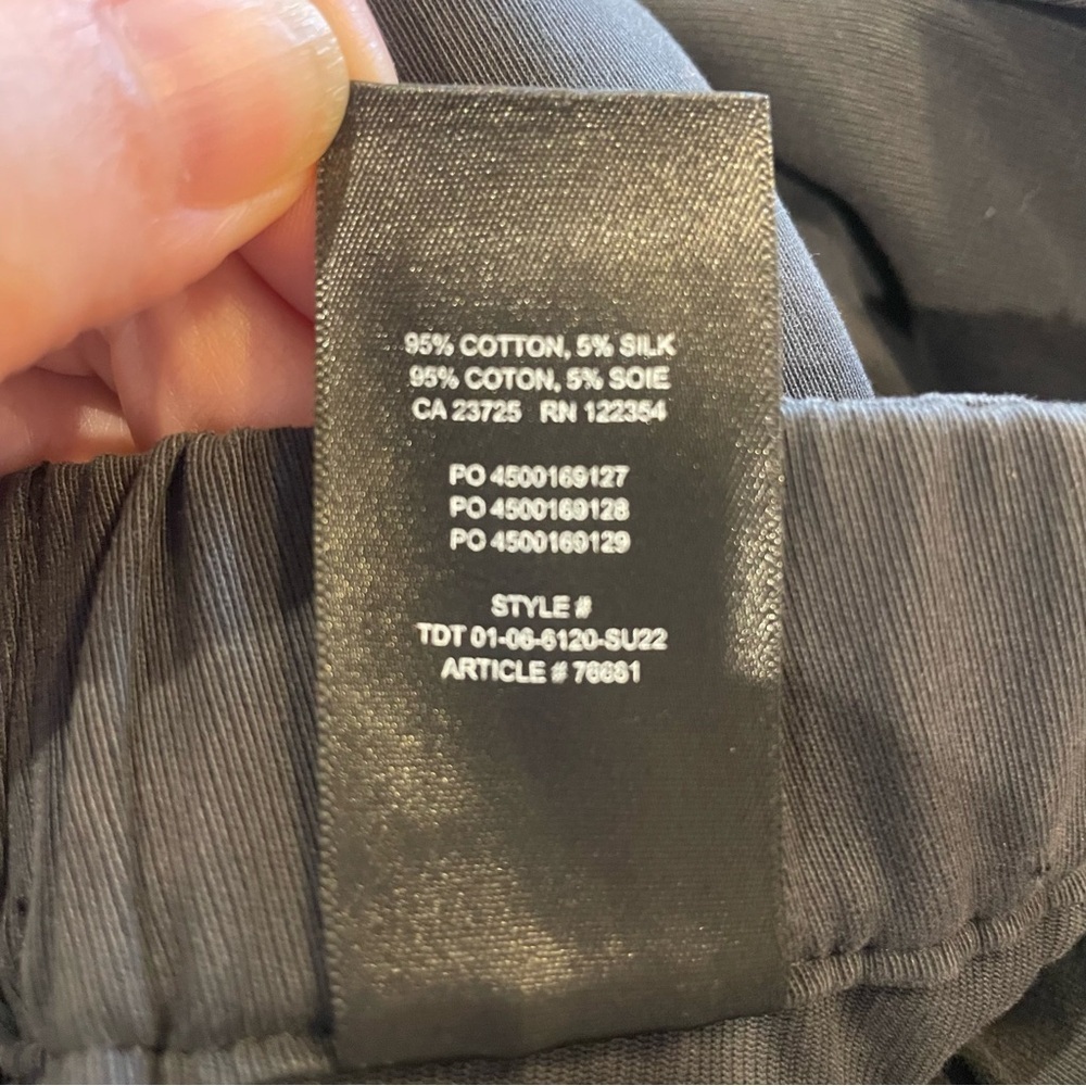 New! Babaton Titan Silk & Cotton Blend Cargo Pants - Gorgeous! - Picture 11 of 12